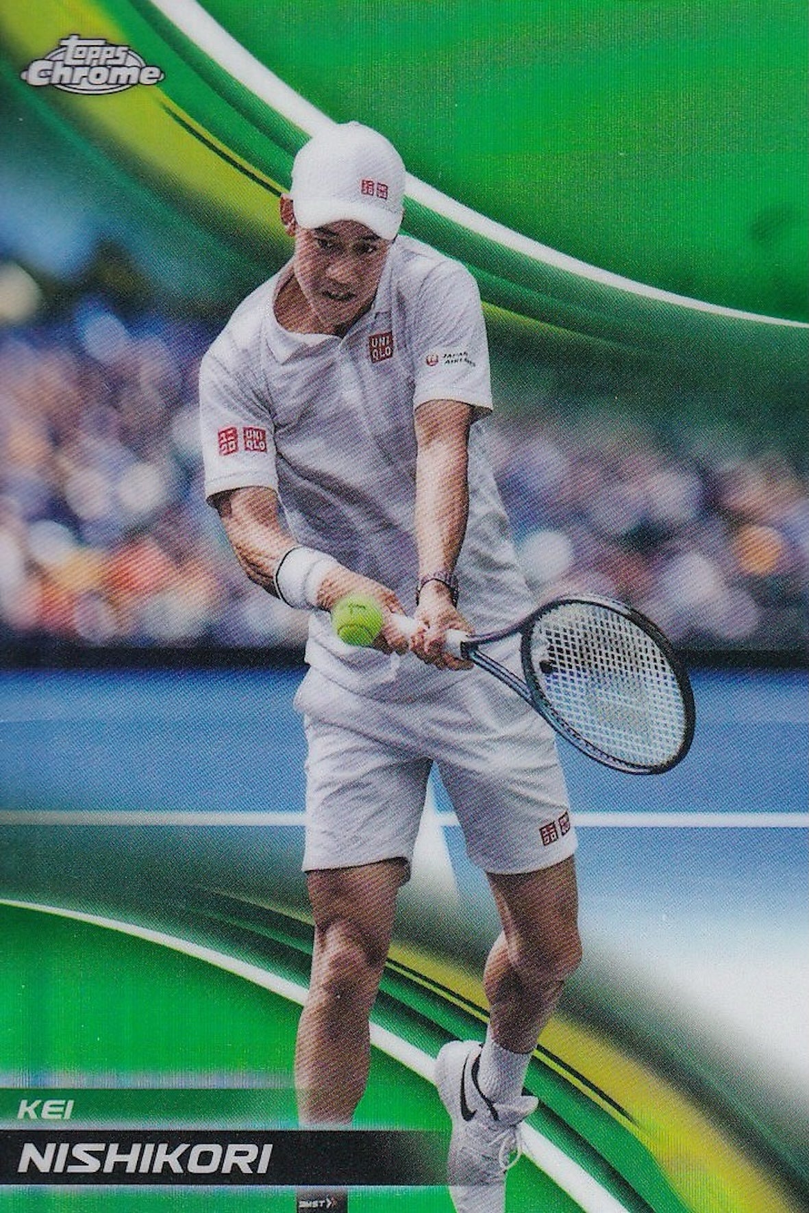 Kei Nishikori Lime Green Refractor #163 - 2025 Topps Chrome Tennis Card
