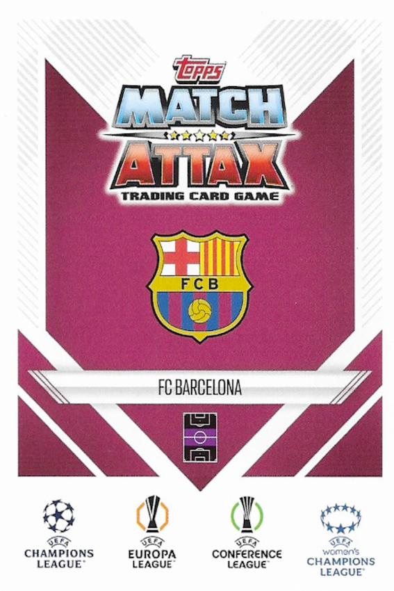 Aitana Bonmatí Box Office Baller (Back of trading card)