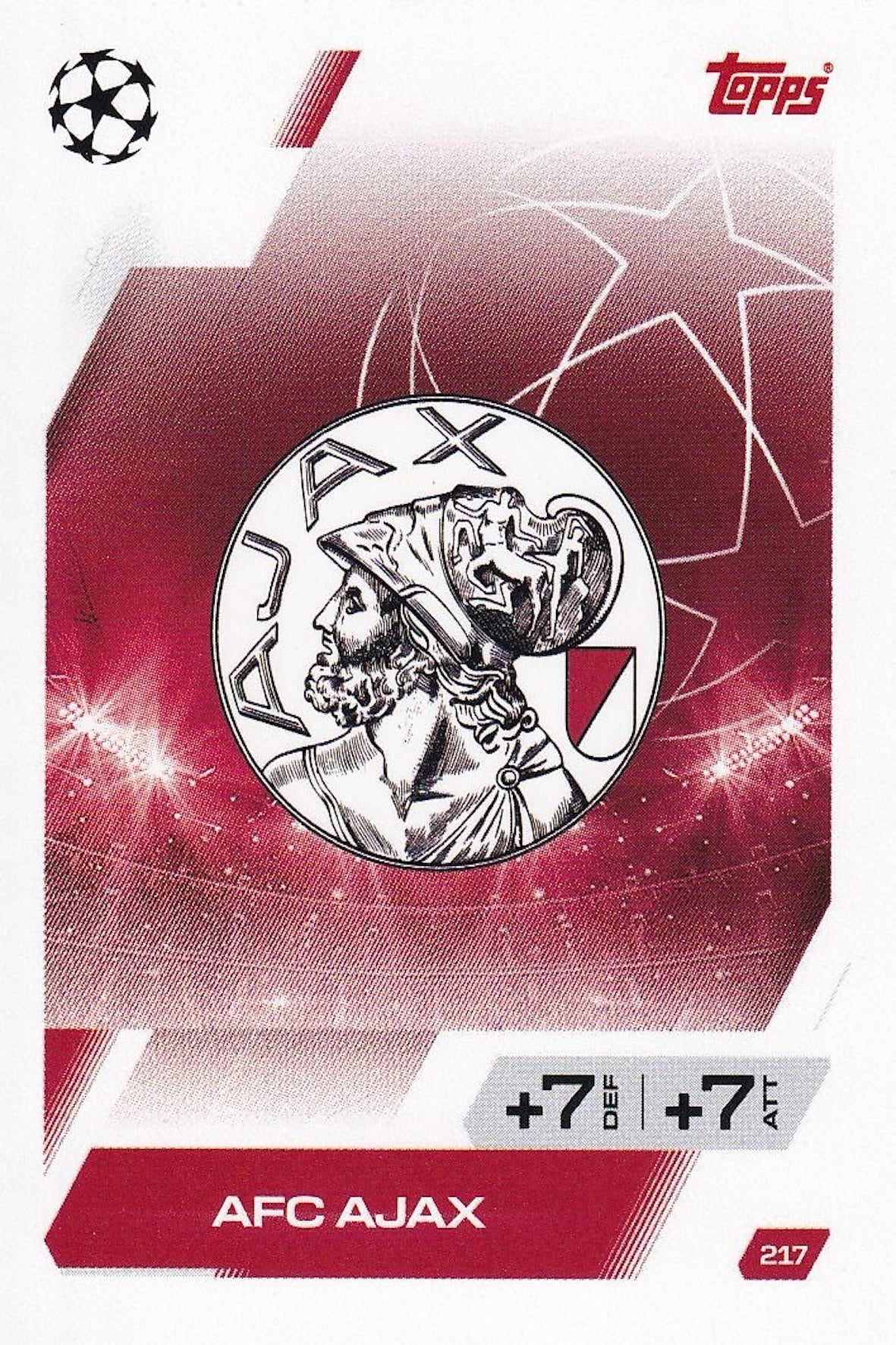 Ajax AFC Badge/Crest Base Card #217 - Topps Match Attax 25/26 (2025/2026)