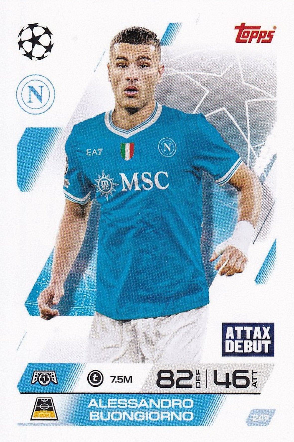 Alessandro Buongiorno Base Card #247 - Topps Match Attax 25/26 (2025/2026) Napoli