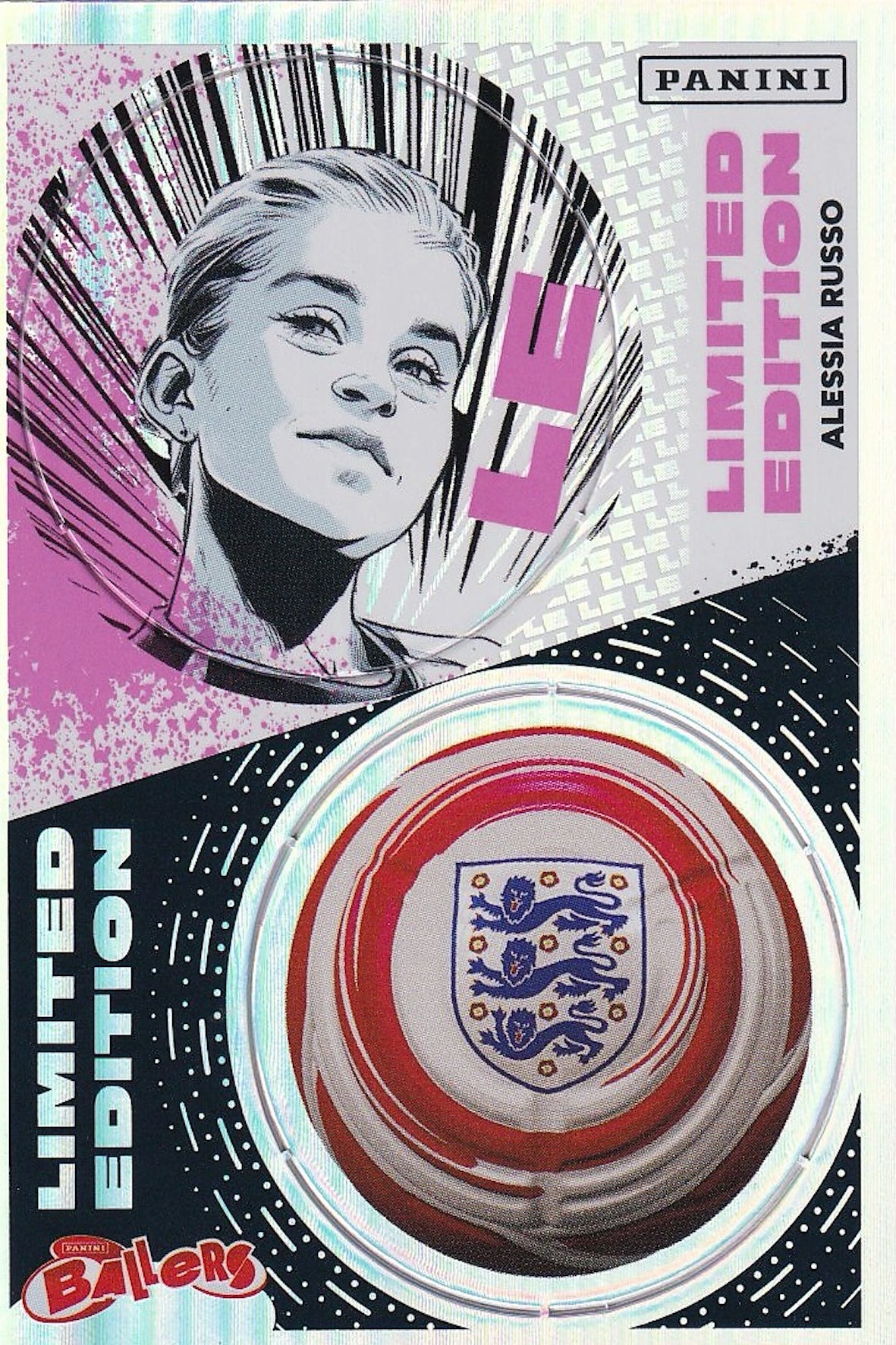 Alessia Russo Limited Edition Card - Panini Ballers, England Edition