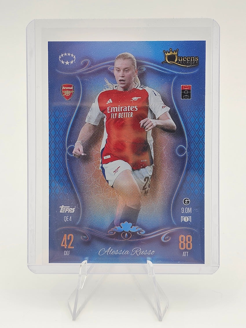 Alessia Russo Queens of Europe Card QE4 - Topps Match Attax 2024/2025 24/25 - Arsenal