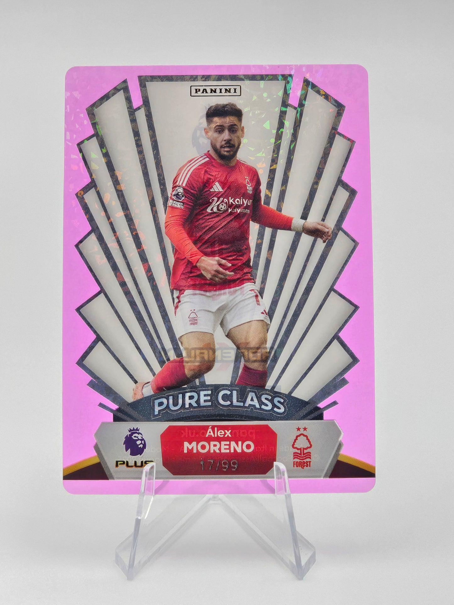 Alex Moreno Purple Pure Class Parallel Card 17/99 Adrenalyn XL PLUS 2025 RARE