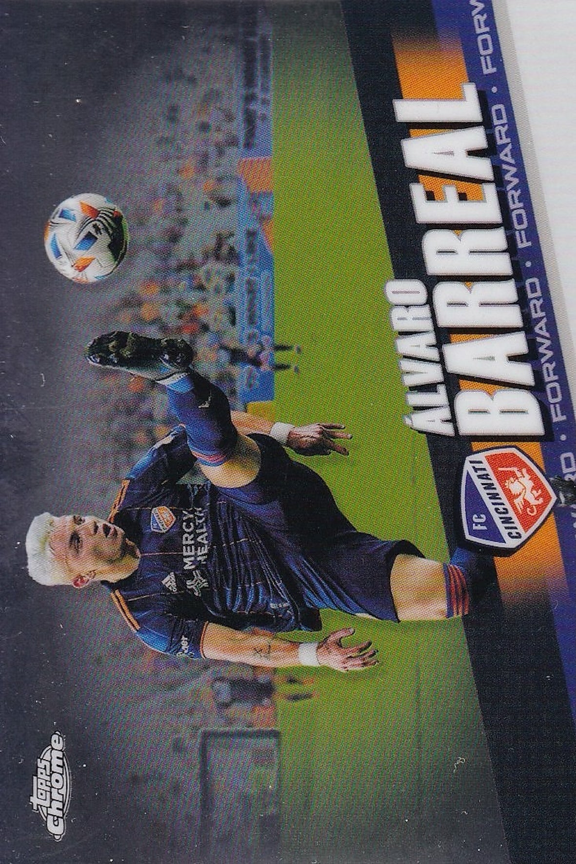 Alvaro Barreal Base Card #139 - Topps Chrome 2022 MLS - FC Cincinnati
