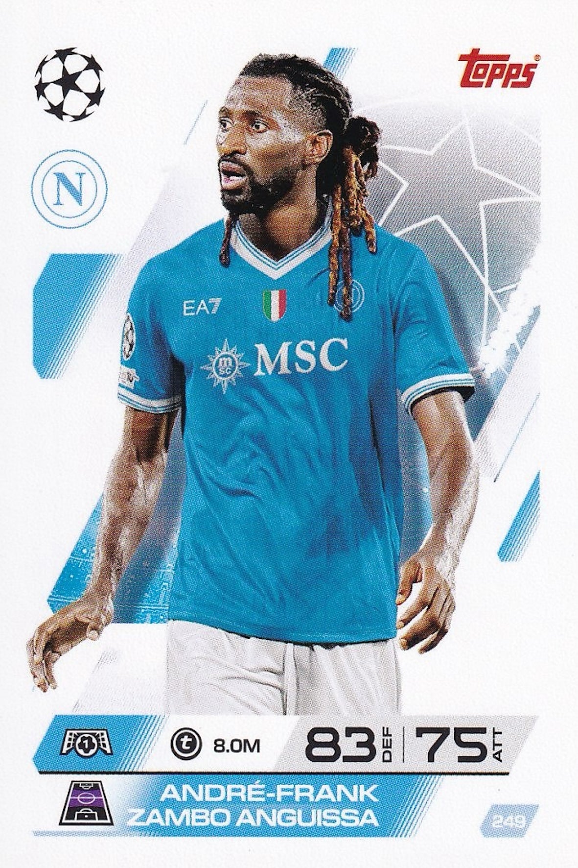 Andre-Frank Zambo Anguissa Base Card #249 - Topps Match Attax 25/26 (2025/2026) Napoli