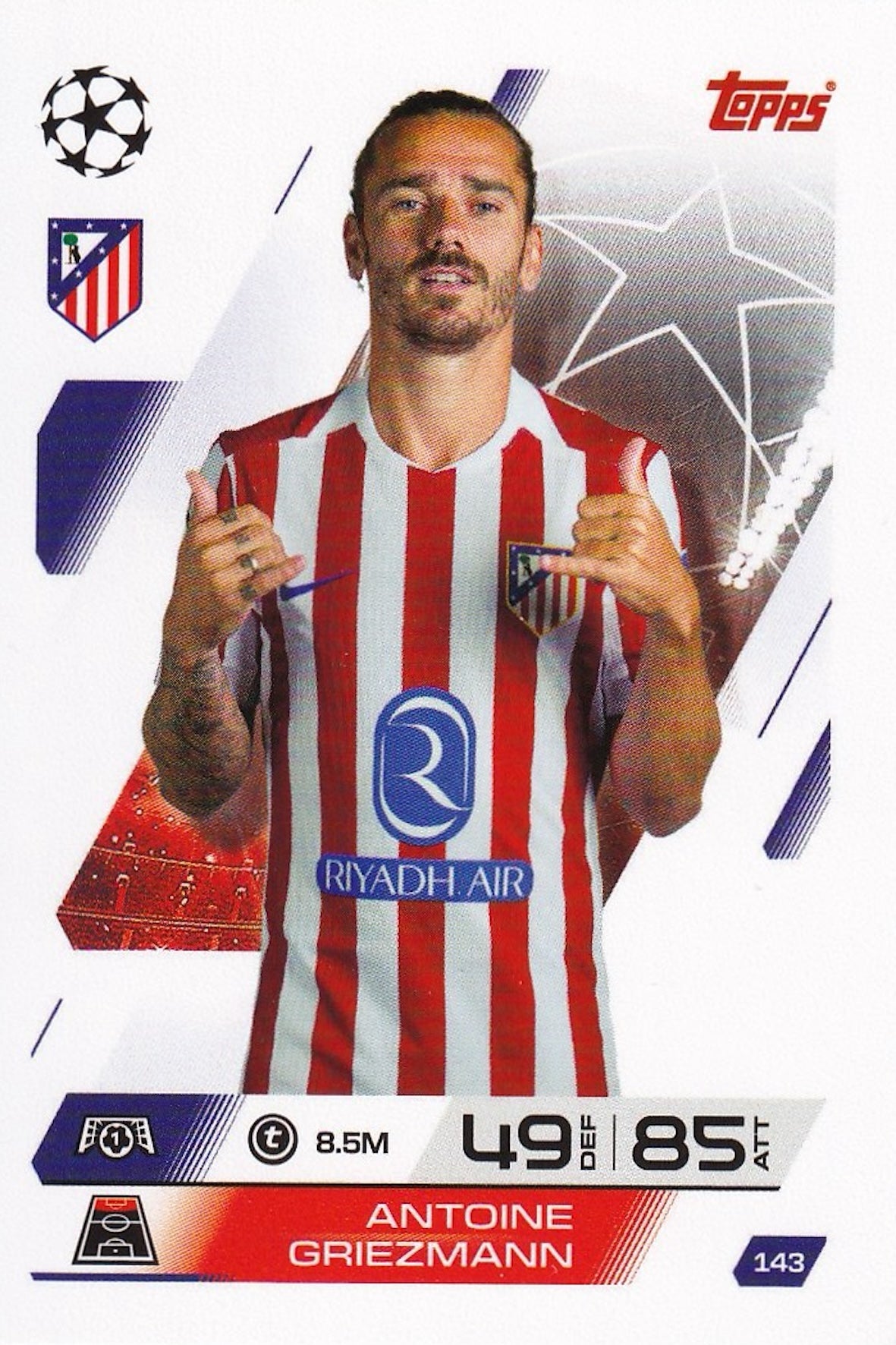 Antoine Griezmann Base Card #143 - Topps Match Attax 25/26 (2025/2026)