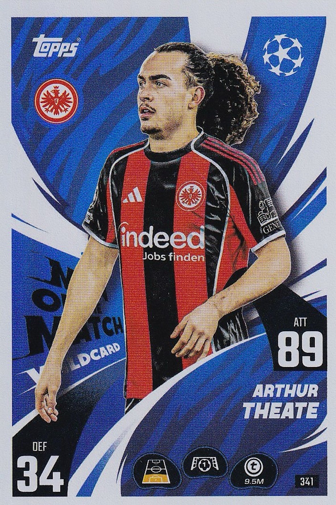 Arthur Theate Man of the Match Wildcard #341 - Topps Match Attax 25/26