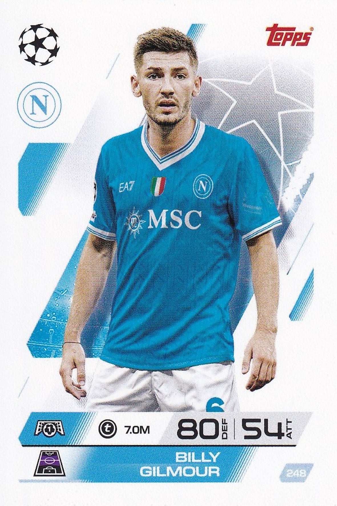 Billy Gilmour Base Card #248 - Topps Match Attax 25/26 (2025/2026) - Napoli