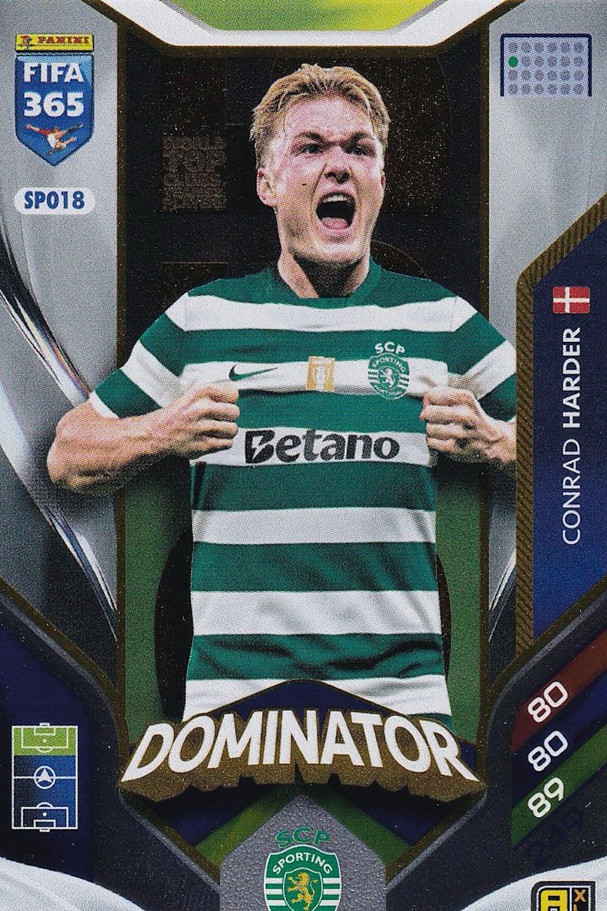 Conrad Harder Dominator Card #SPO18 - PANINI FIFA 365 Adrenalyn XL 2026