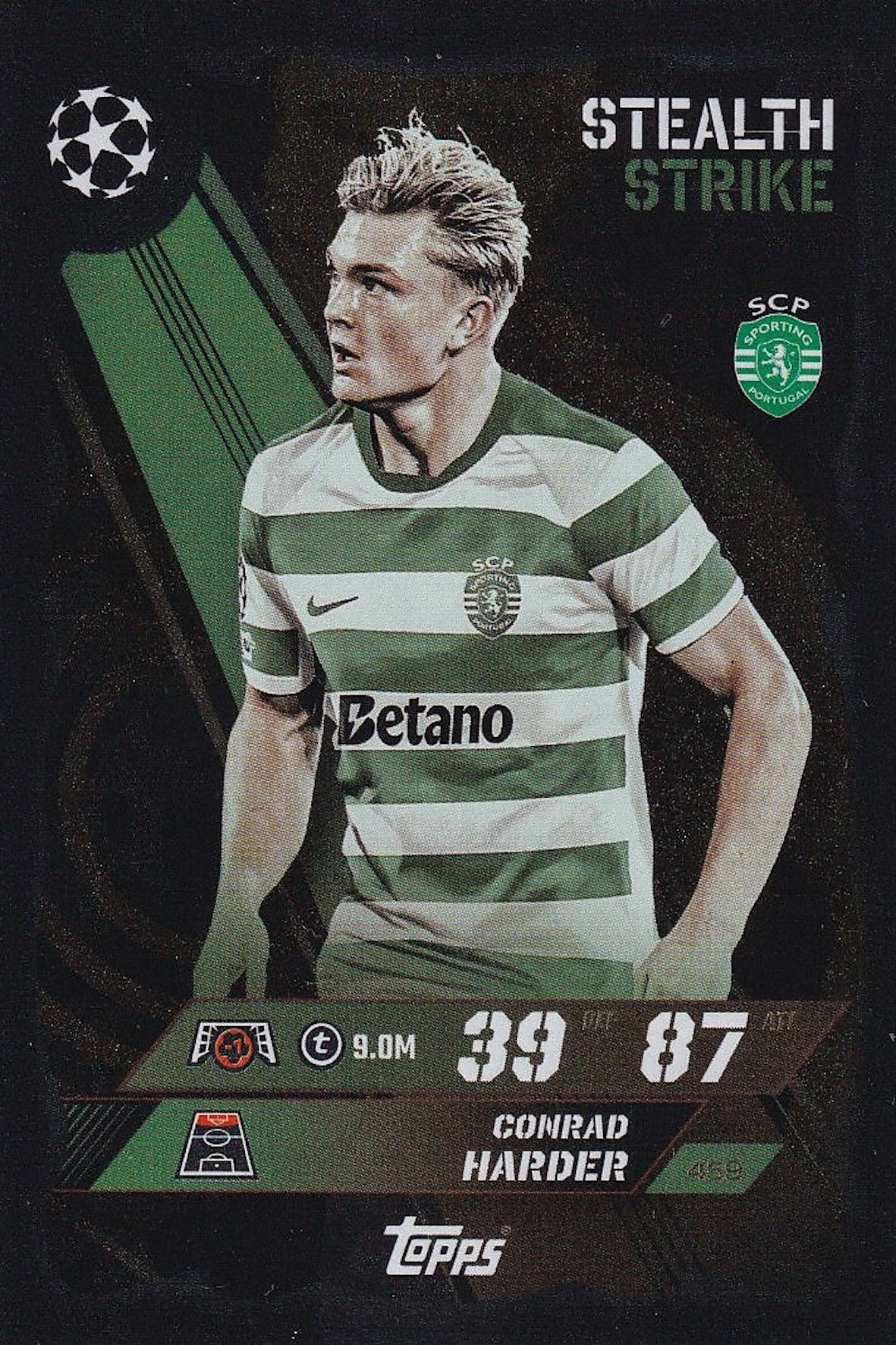 Conrad Harder Stealth Strike Card #459 - Topps Match Attax 25/26 (2025/2026)