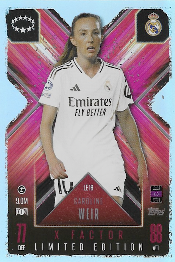 Coroline Weir X Factor Limited Edition Card #LE16 - Topps Match Attax Extra 24/25 (2024/2025)