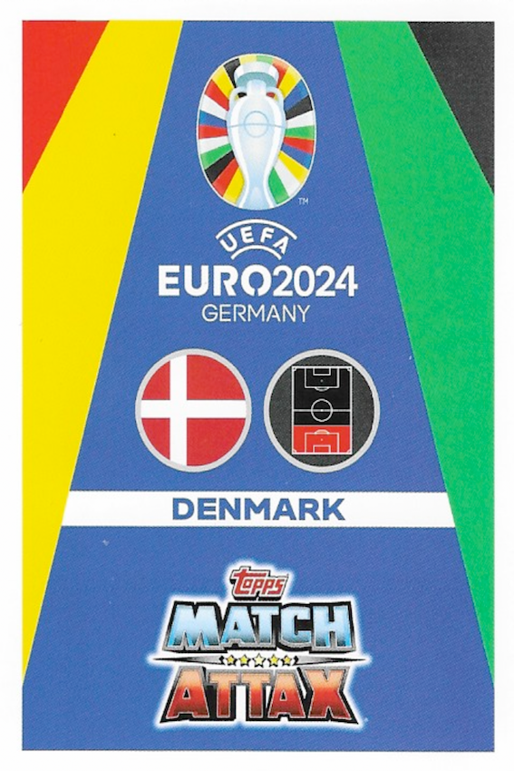 DEN2 Simon Kjaer Captain Card - Topps Match Attax Euro 2024 (Denmark)