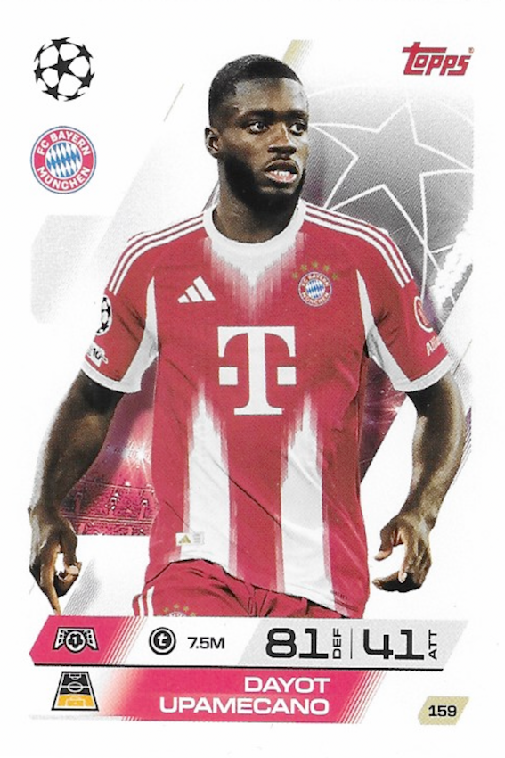 Dayot Upamecano Base Card #159 - Topps Match Attax 25/26 (2025/2026)