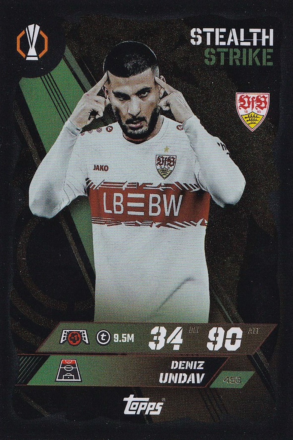 Deniz Undav Stealth Strike Card #453 - Topps Match Attax 25/26