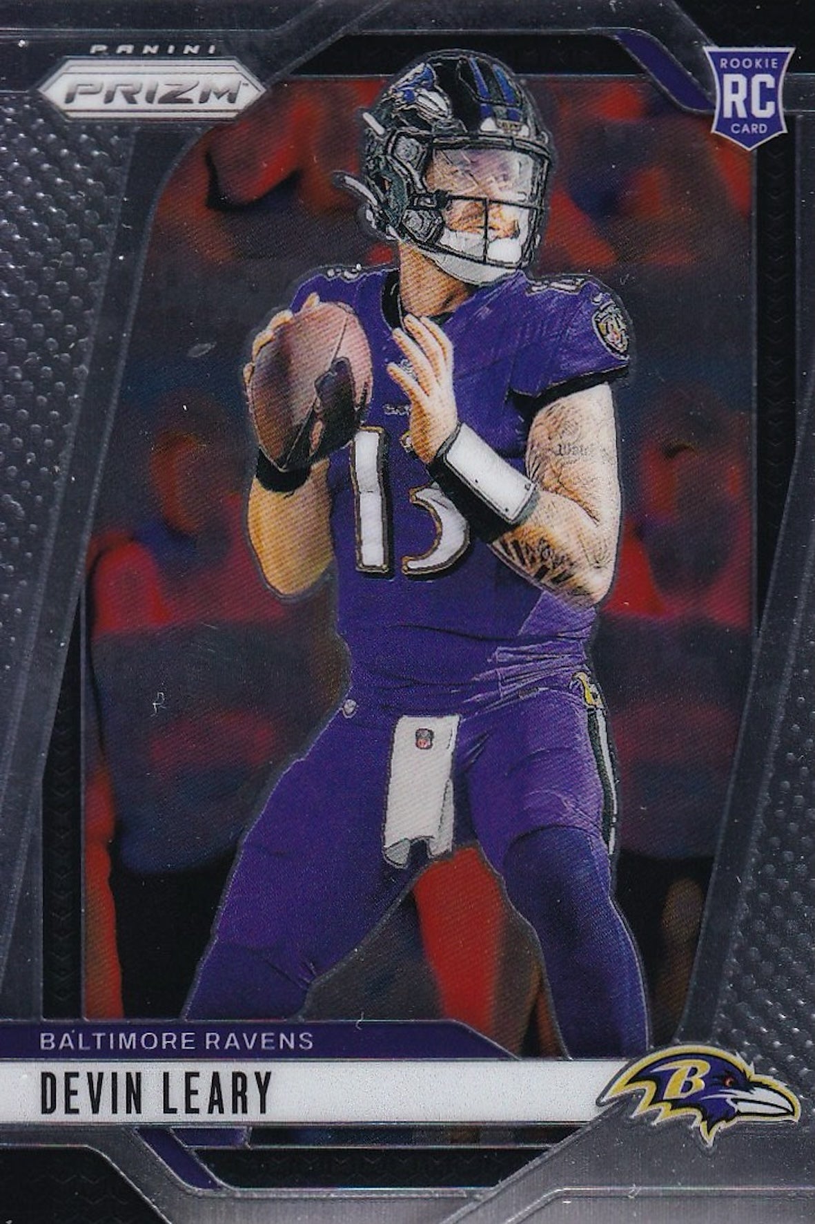 Devin Leary Rookie (RC) Base Card #327 - 2024 Panini Prizm Football | Baltimore Ravens