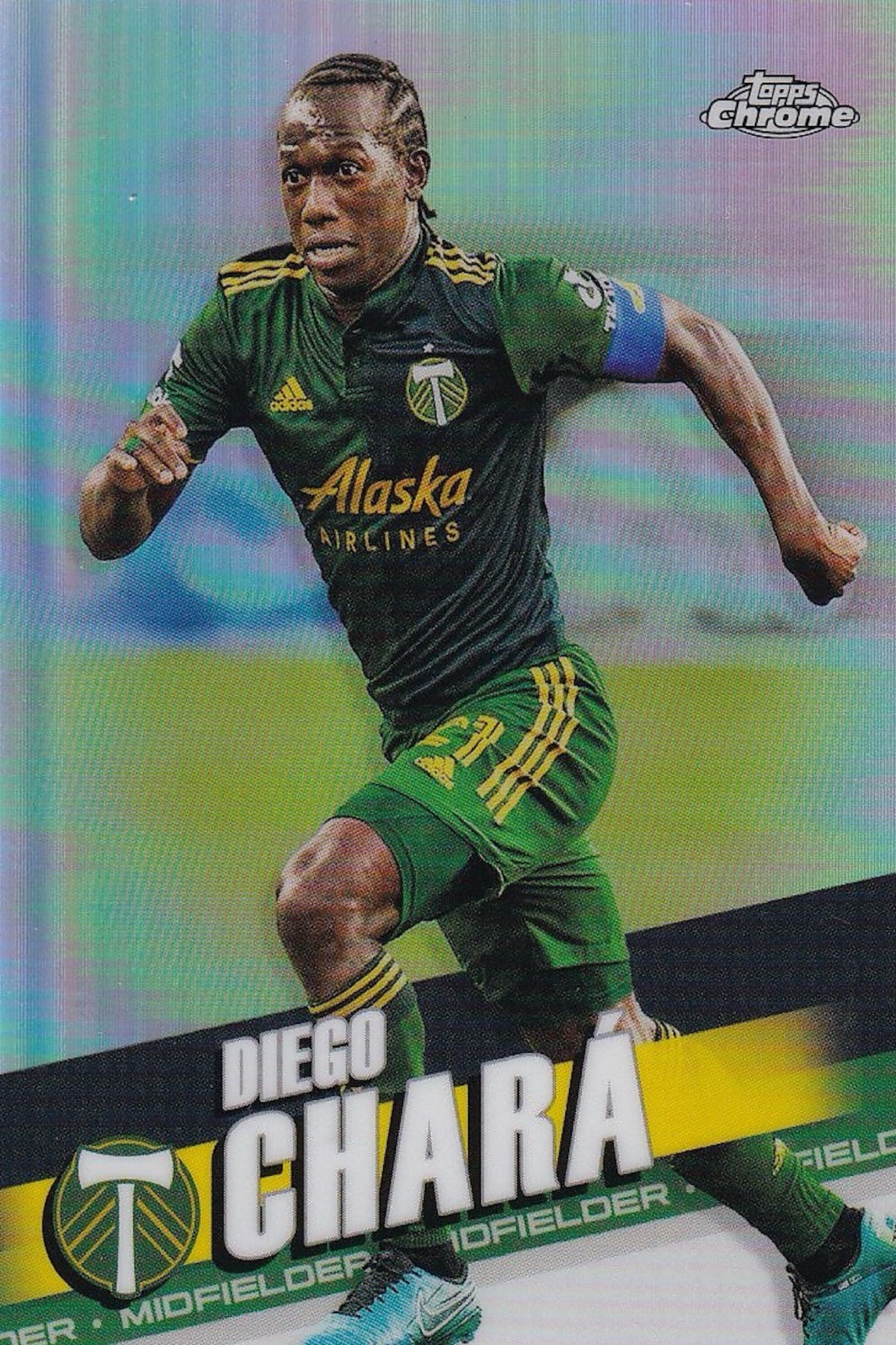 Diego Chara Base Card #199 - Topps Chrome 2022 MLS - Portland Timbers