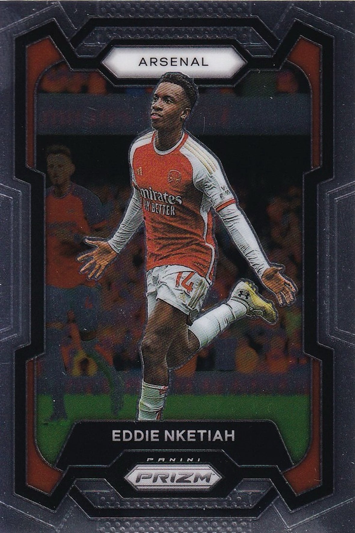 Eddie Nketiah Base Card #28 - Panini Prizm Premier League 2023-24 - Arsenal FC