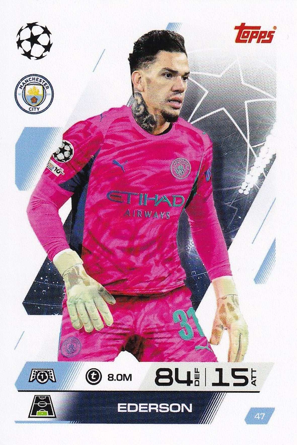 Ederson Base Card #47 - Topps Match Attax 25/26 (2025/2026) Manchester City