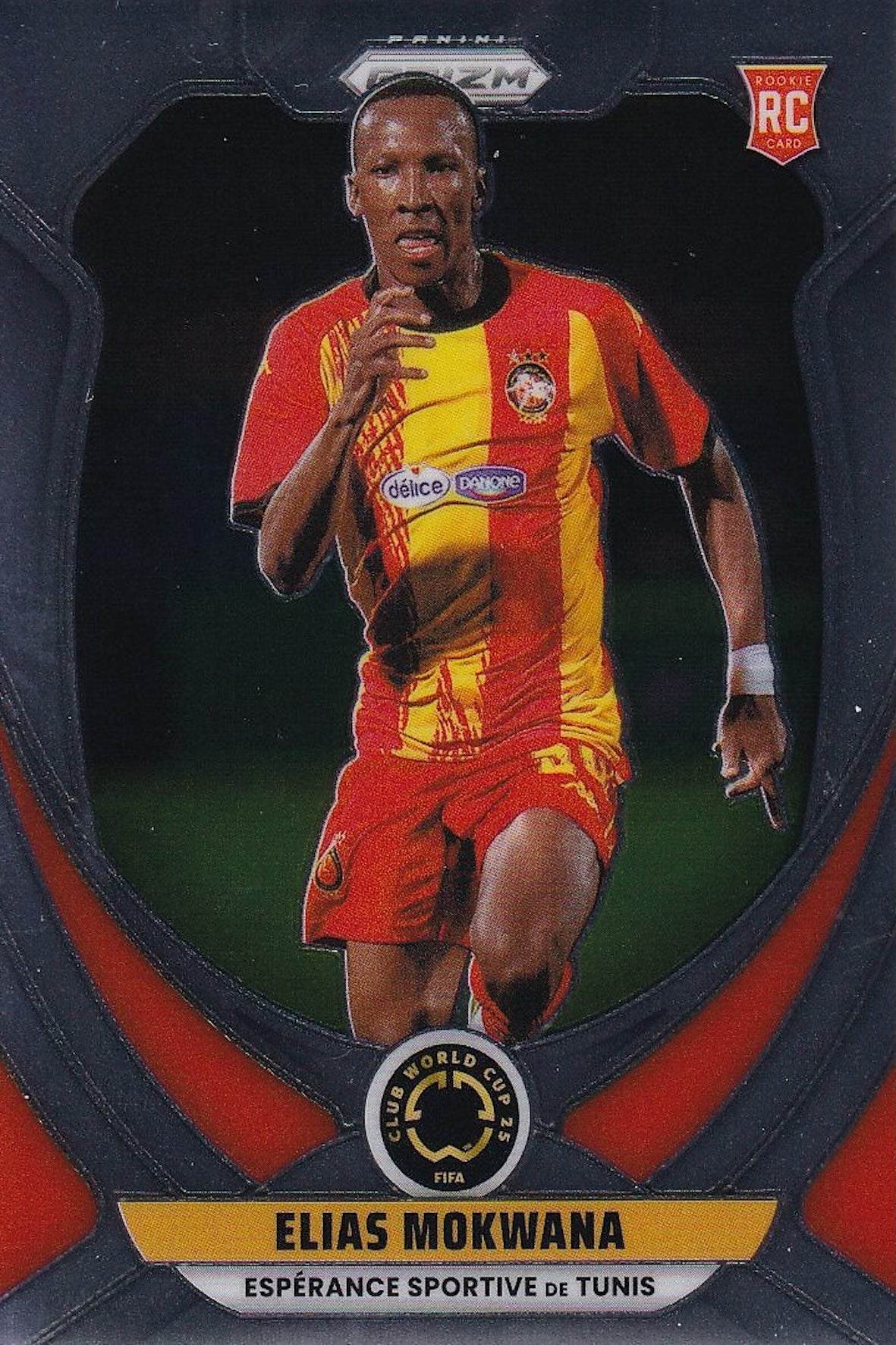 Elias Mokwana Rookie (RC) Base Card #82 - Panini Prizm FIFA Club World Cup 25 (2025) - Esperance Sportive De Tunis