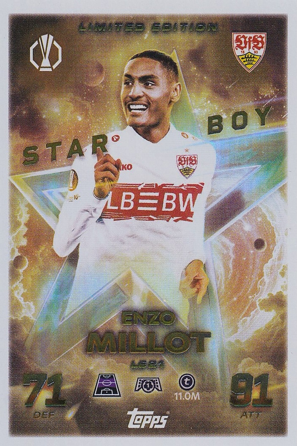 Enzo Millot Star Boy Limited Edition Card #LE21 - Topps Match Attax 25/26 (2025/2026)