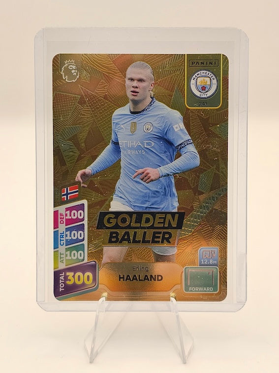 Erling Haaland Golden Baller Card #240 - Adrenalyn XL PLUS 2025 Premier League (Manchester City)