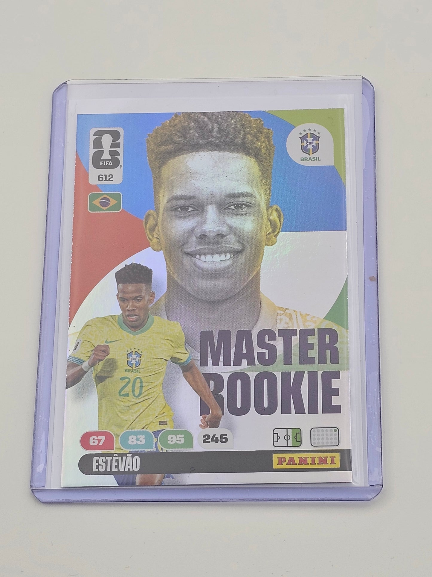 Estevao Master Rookie Card #612 - FIFA WORLD CUP 2026 - Panini Adrenalyn XL - Brazil