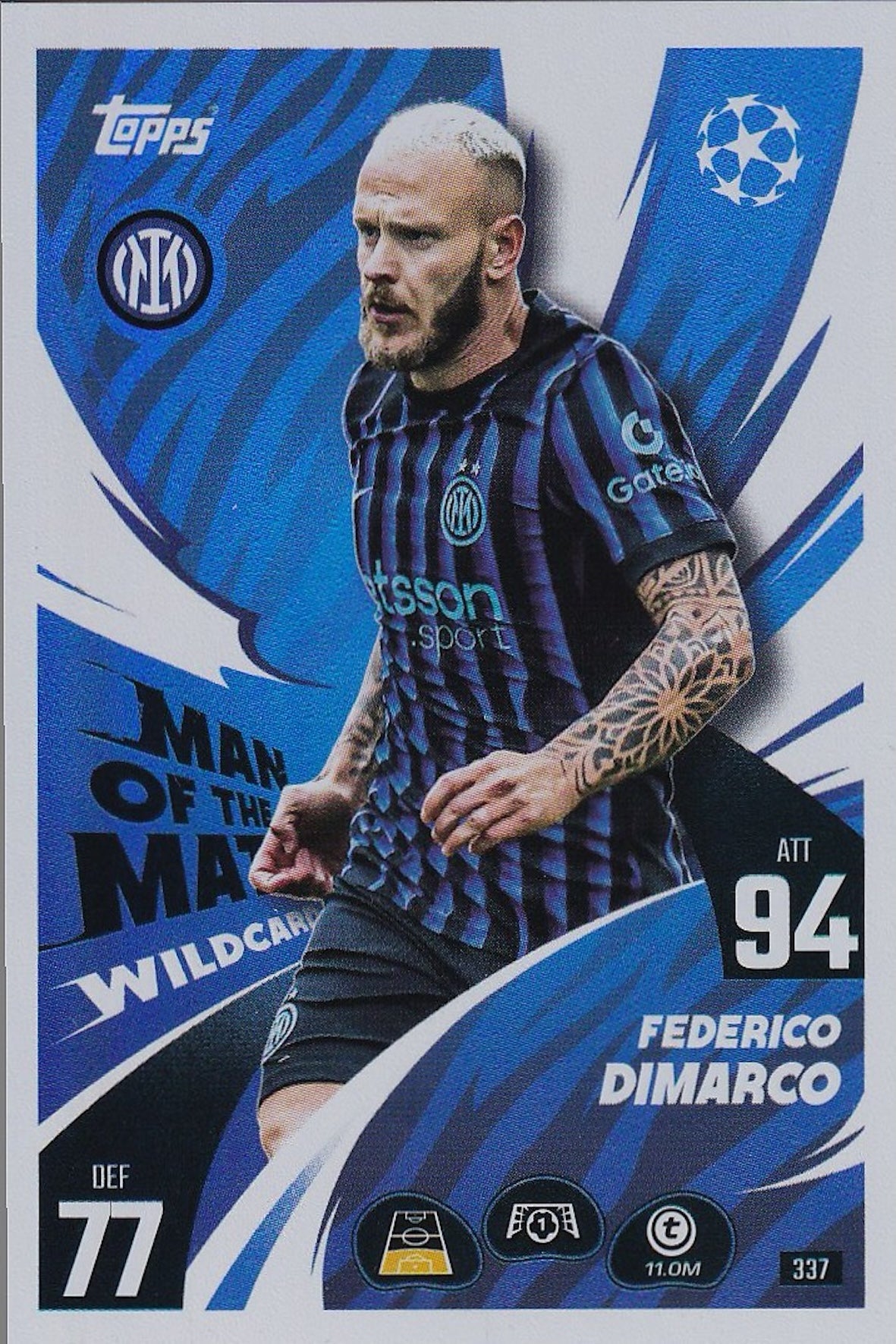 Federico Dimarco Man of the Match Wildcard #337 - Topps Match Attax 25/26 (2025/2026)