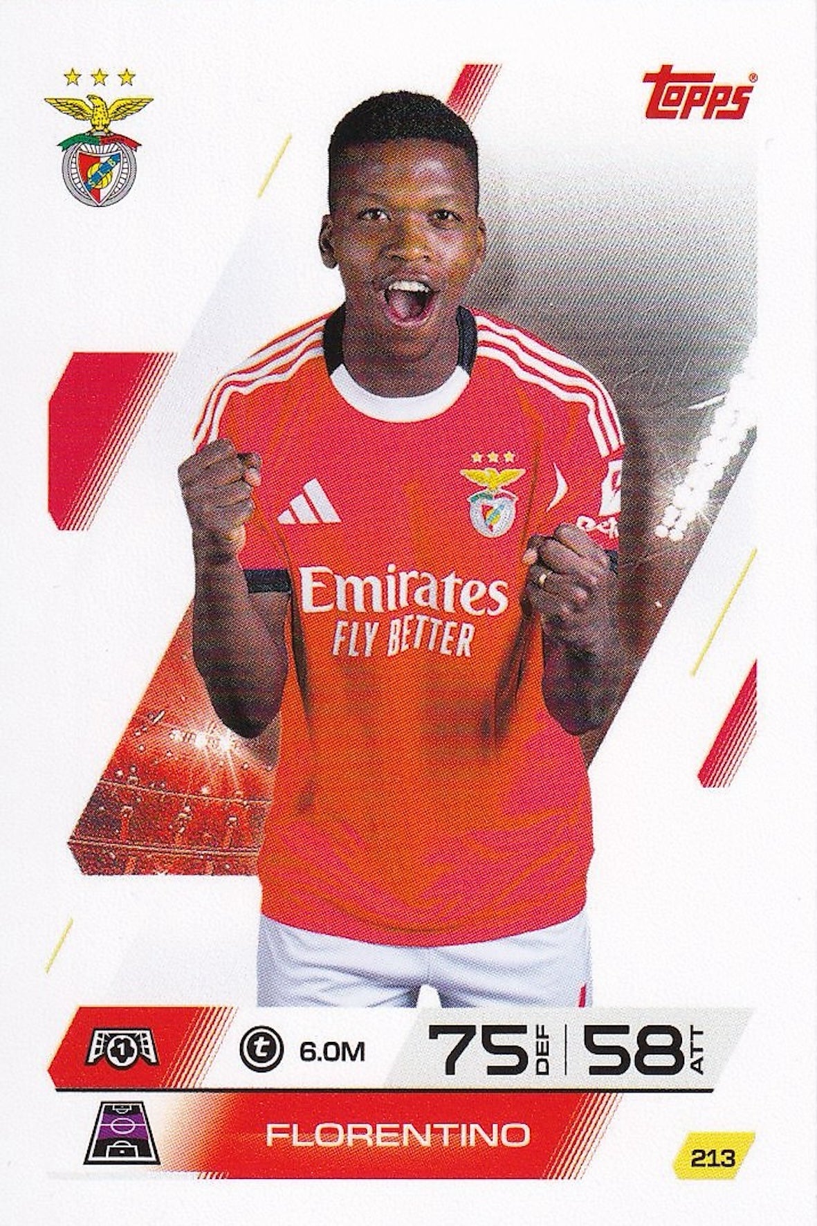 Florentino Base Card #213 - Topps Match Attax 25/26 (2025/2026) SL Benfica