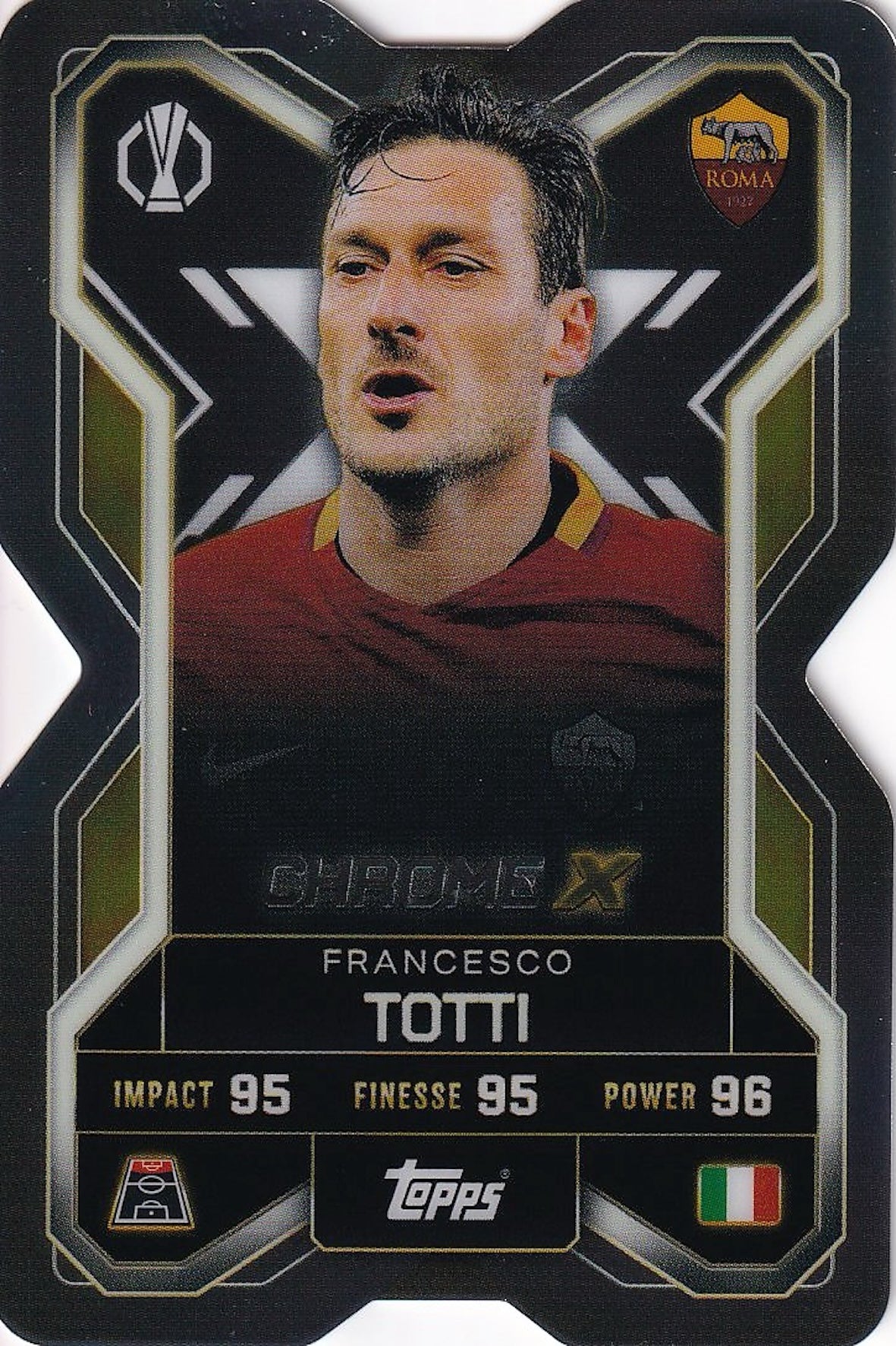 Francesco Totti Chrome X Card #CX8 - Topps Match Attax Extra 25/26 (2025/2026), AS Roma
