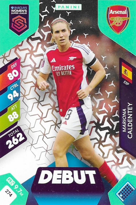 Full Set of all 12 Debut Cards - WSL 2025 Panini Adrenalyn XL
