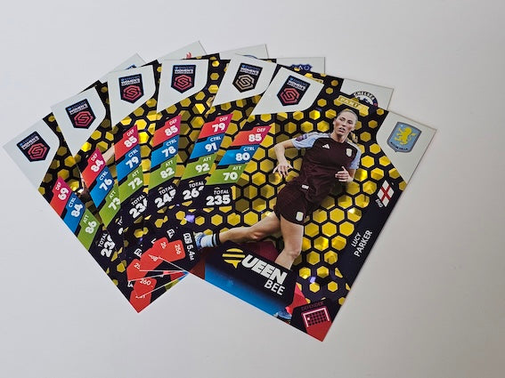 Full Set of all 6 Queen Bee Cards, Numbers 256-261 - WSL Women's Super League 2025 Panini Adrenalyn XL