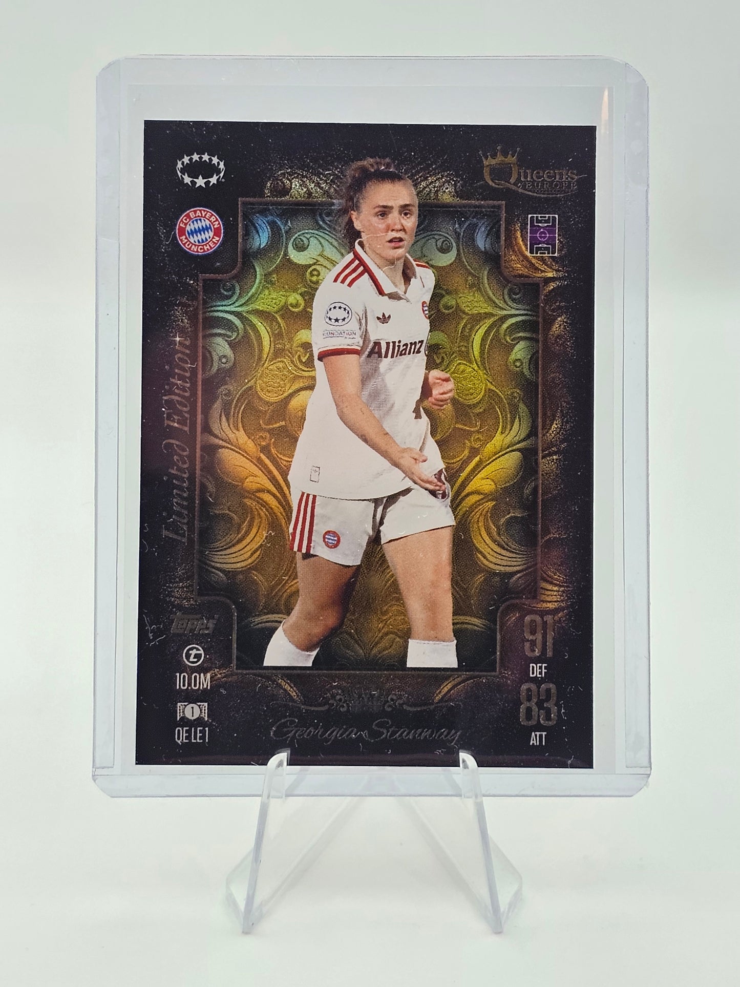 Georgia Stanway Limited Edition Card - Queens of Europe, QE LE1 - Topps Match Attax 2024/2025 (24/25)