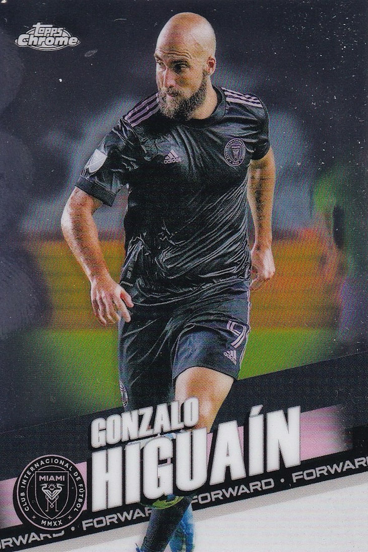 Gonzalo Higuaín Base Card #61 - Topps Chrome MLS 2022 - Inter Miami CF