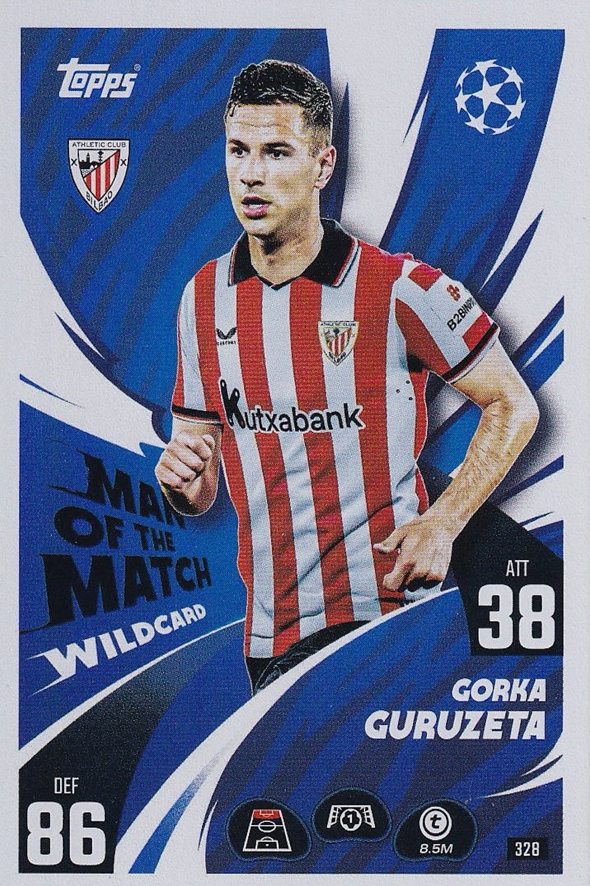 Gorka Guruzeta Man of the Match Wildcard #328 - Topps Match Attax 25/26 (2025/2026)