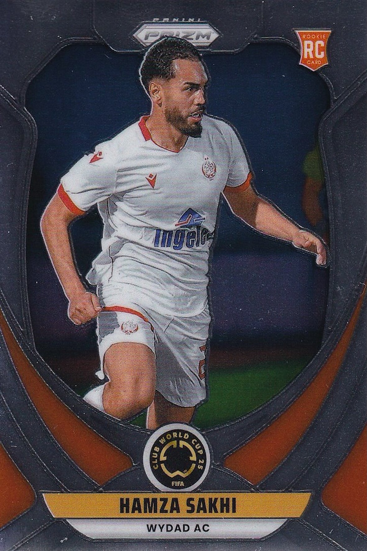Hamza Sakhi Rookie (RC) Base Card #195 - Panini Prizm FIFA Club World Cup 25 (2025) - Wydad AC