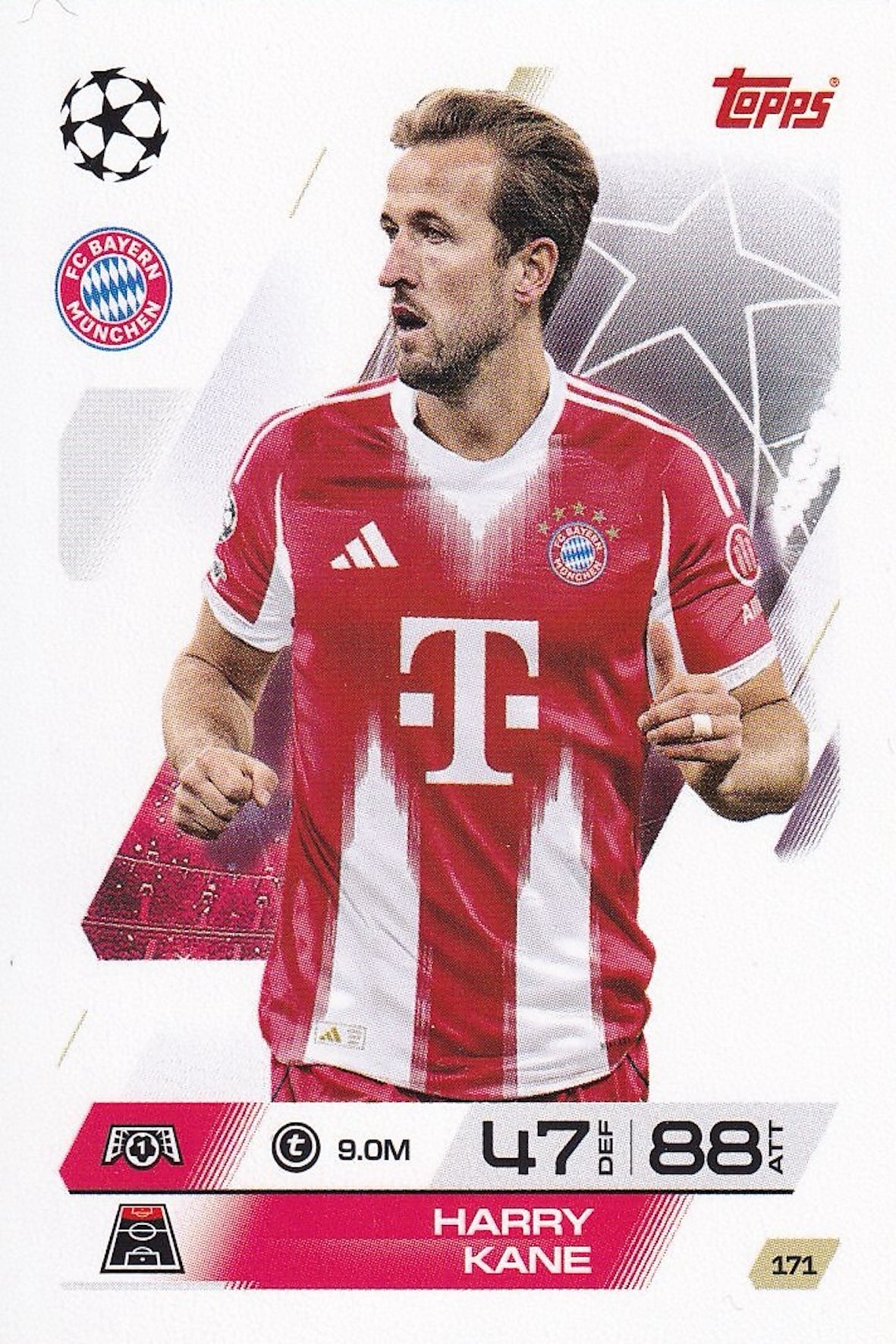 Harry Kane Base Card #171 - Topps Match Attax 25/26 (2025/2026) Bayern Munich