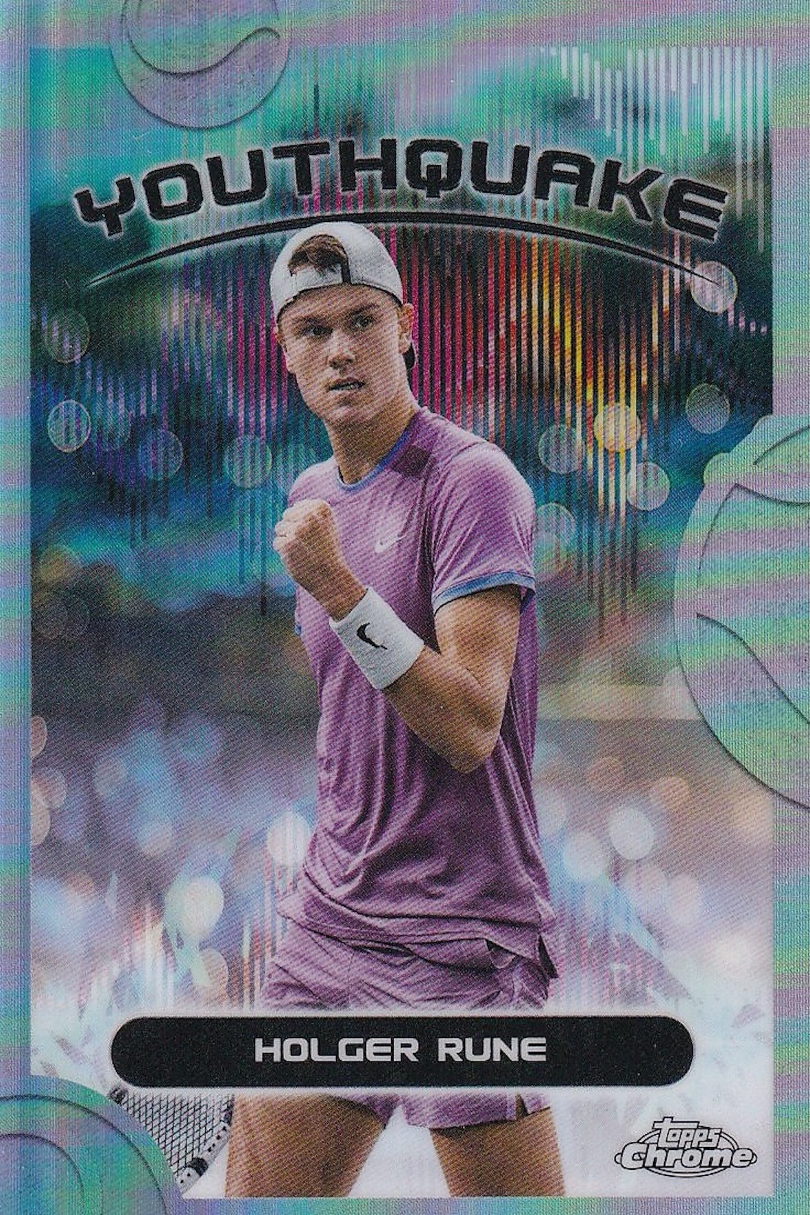 Holger Rune Youthquake #YQE-2 - 2025 Topps Chrome Tennis Card