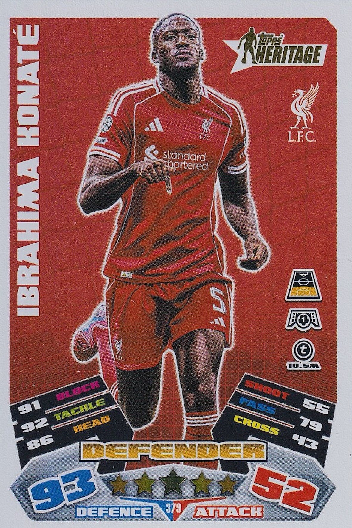 Ibrahima Konaté Heritage Card #379 - Topps Match Attax 25/26 (2025/2026) Liverpool
