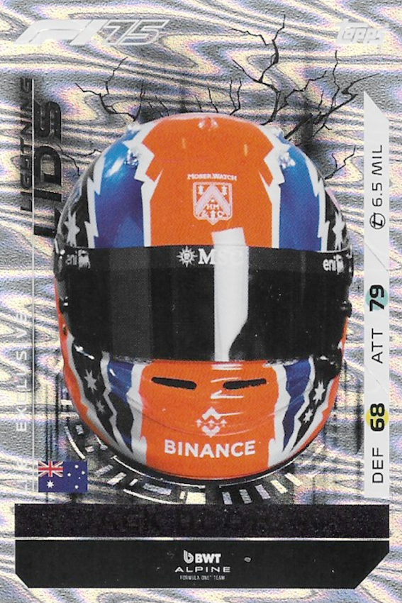 Jack Doohan Lightning Lids EXCLUSIVE Card #LL6 - Topps Turbo Attax 2025 F1 (FORMULA ONE)