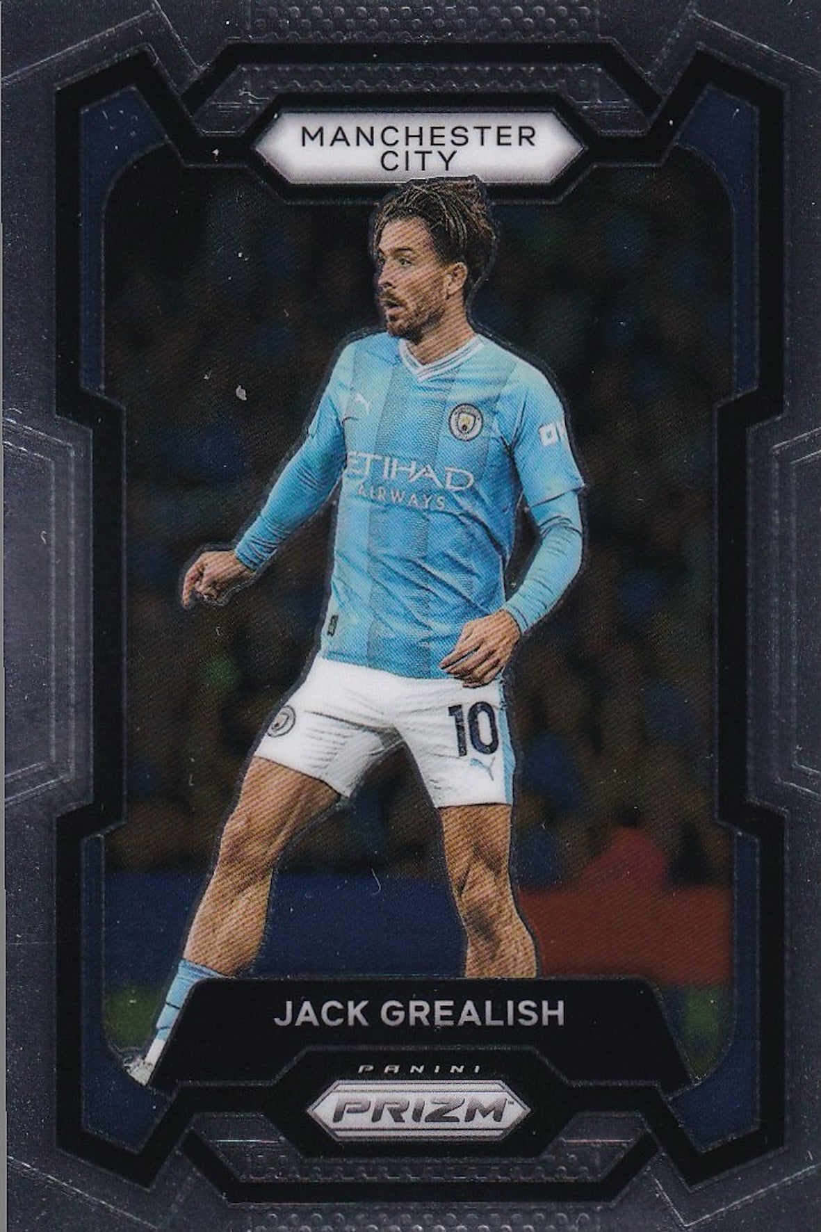 Jack Grealish Base Card #1 - 2023-24 Panini Prizm Premier League Soccer - Manchester City