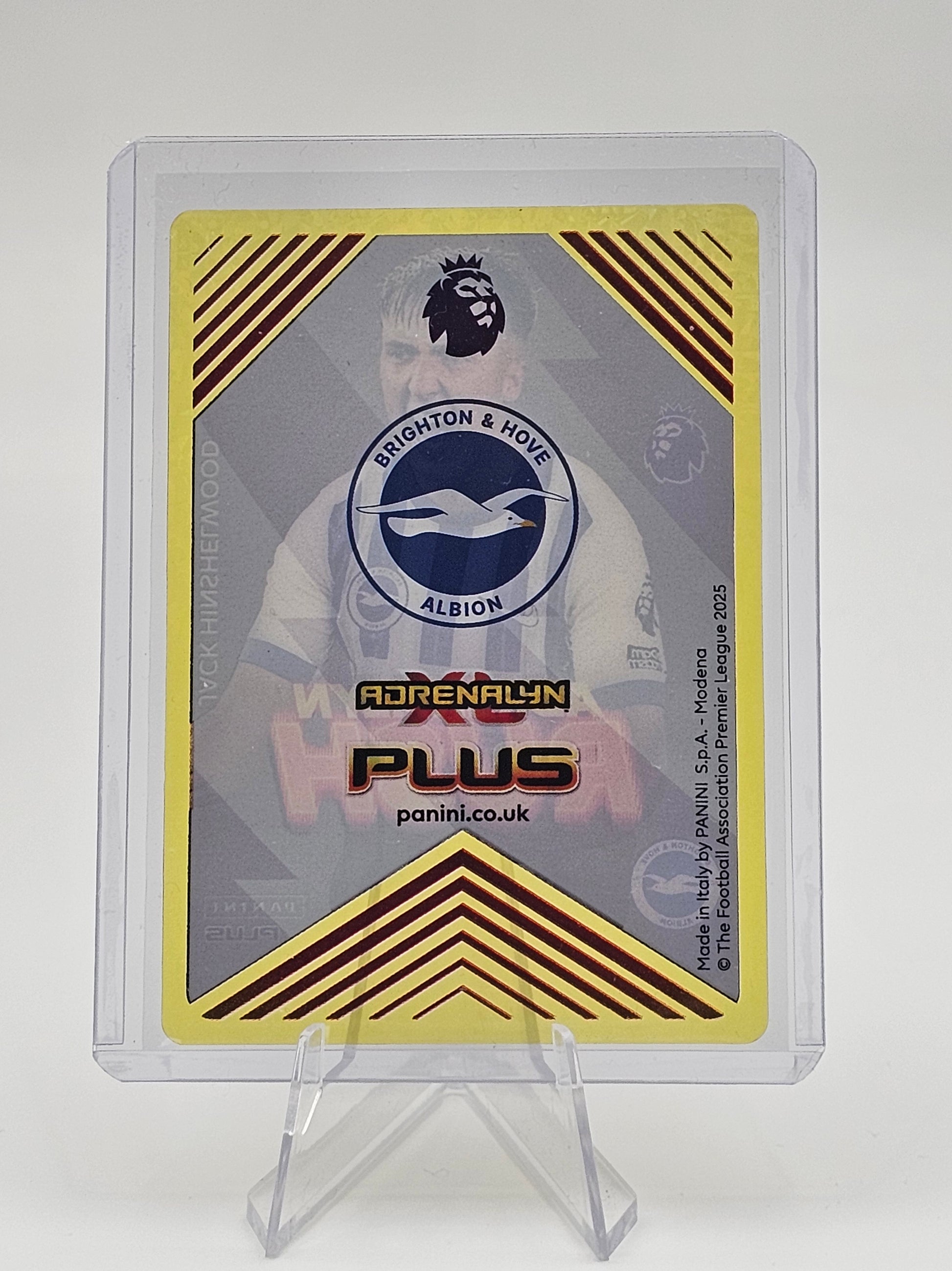 Jack Hinshelwood Adrenalyn Rush PLUS 2025 Yellow Numbered Parallel Card 162/299