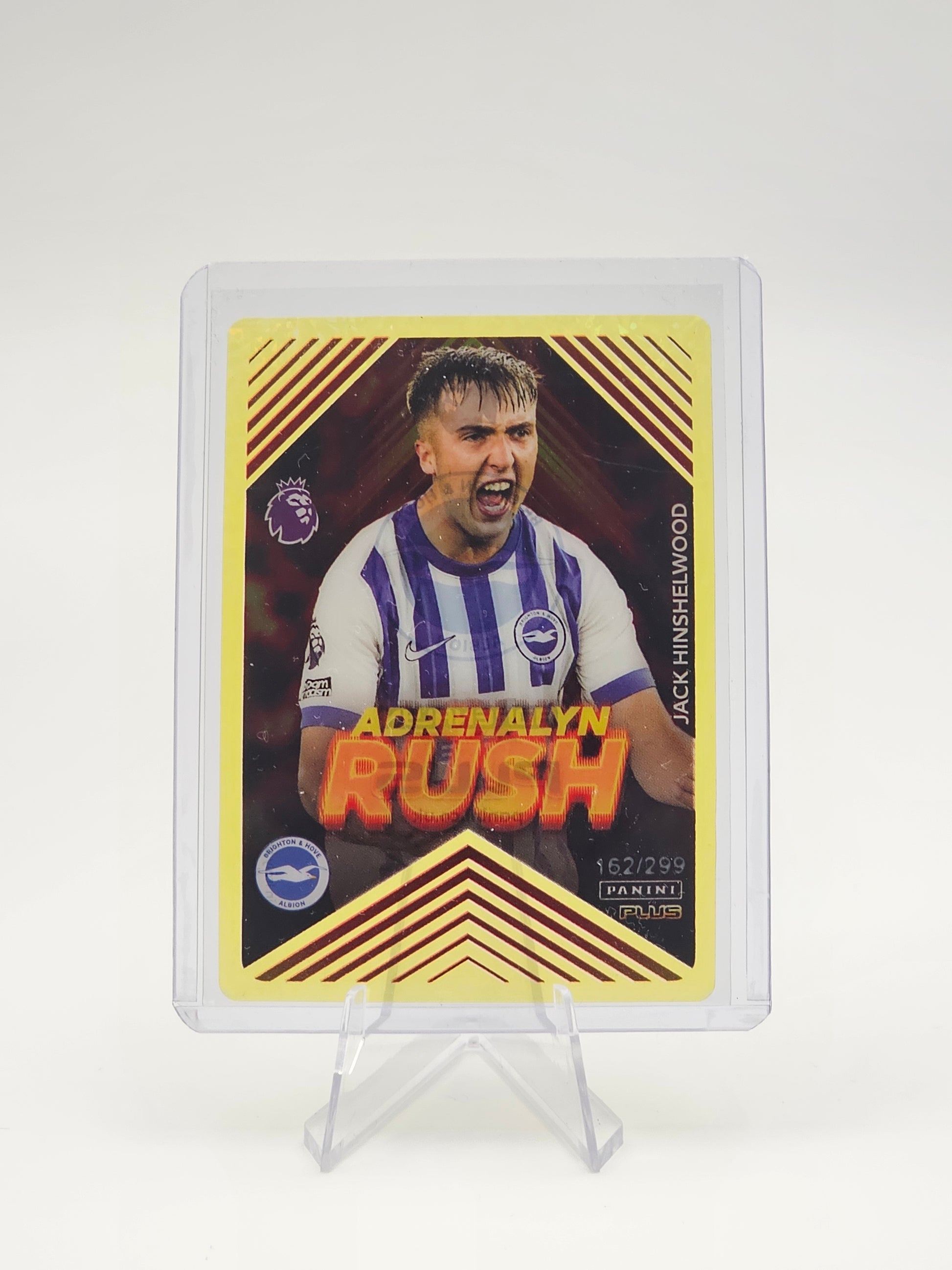 Jack Hinshelwood Adrenalyn Rush PLUS 2025 Yellow Numbered Parallel Card 162/299