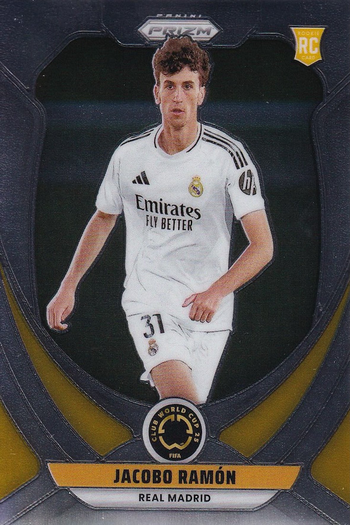 Jacobo Ramon Rookie (RC) Base Card #166 - Panini Prizm FIFA Club World Cup 25 (2025) - Real Madrid