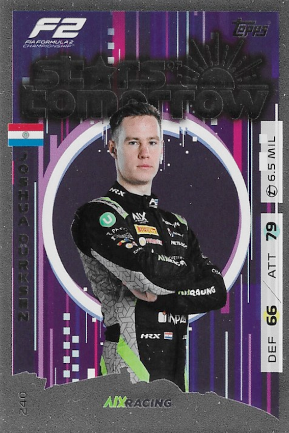 Joshua Durksen Stars of Tomorrow Card #240 - Topps F1 Turbo Attax 2025