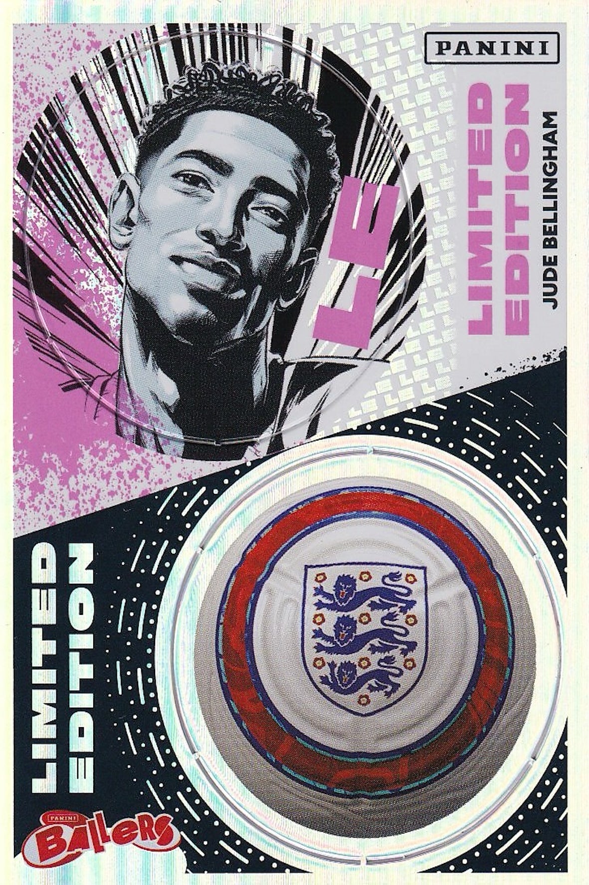 Jude Bellingham Limited Edition Card - Panini Ballers, England Edition