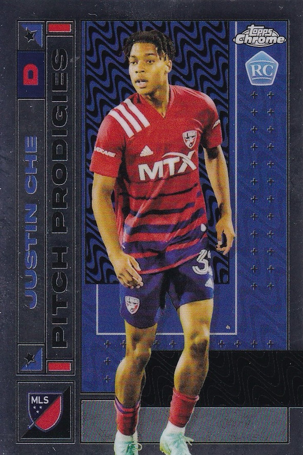 Justin Che Rookie Pitch Prodigies #166 Card - 2022 Topps Chrome MLS - FC Dallas RC