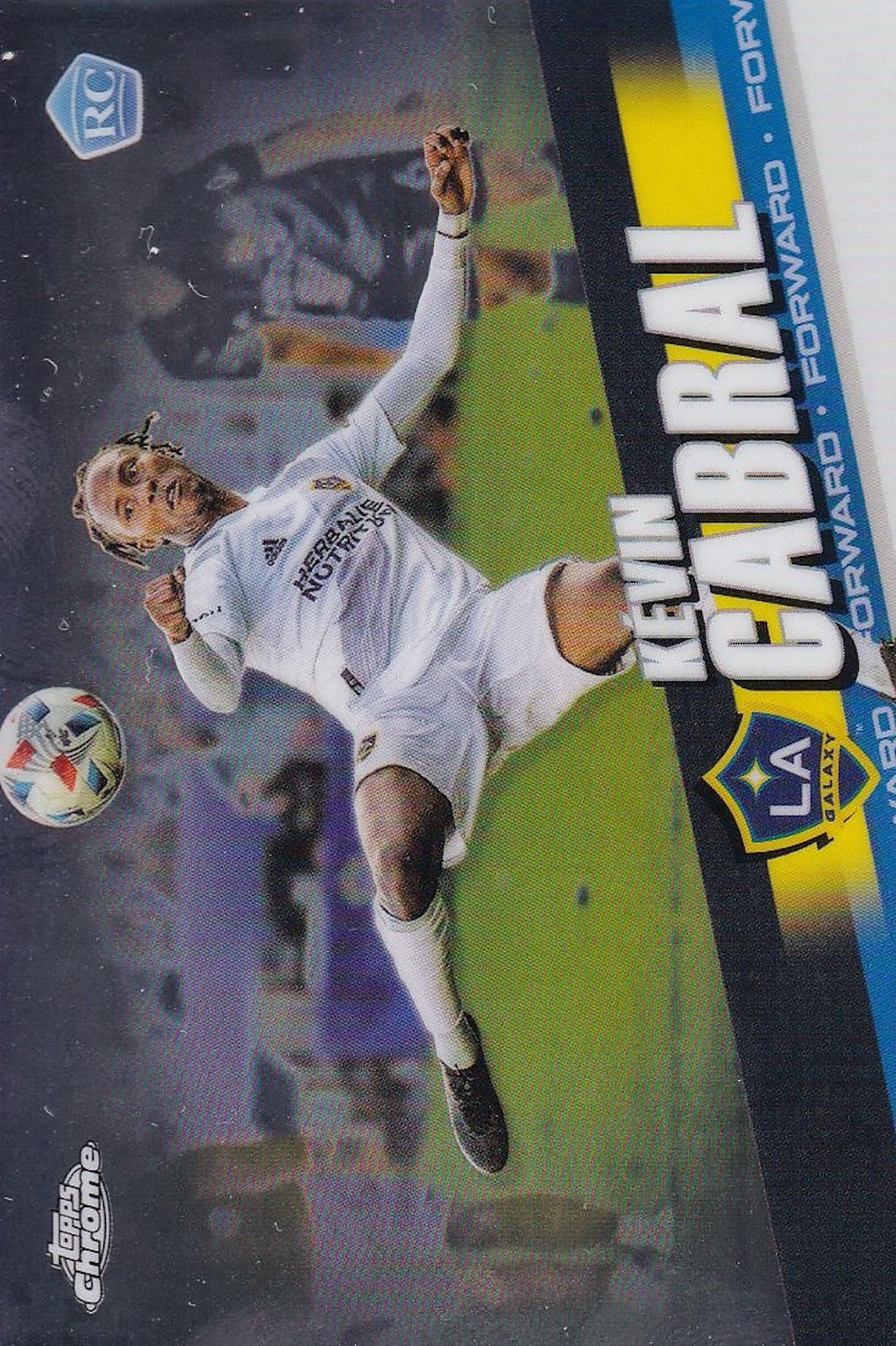 Kevin Cabral Rookie (RC) Card #180 - Topps Chrome MLS 2022 - LA Galaxy