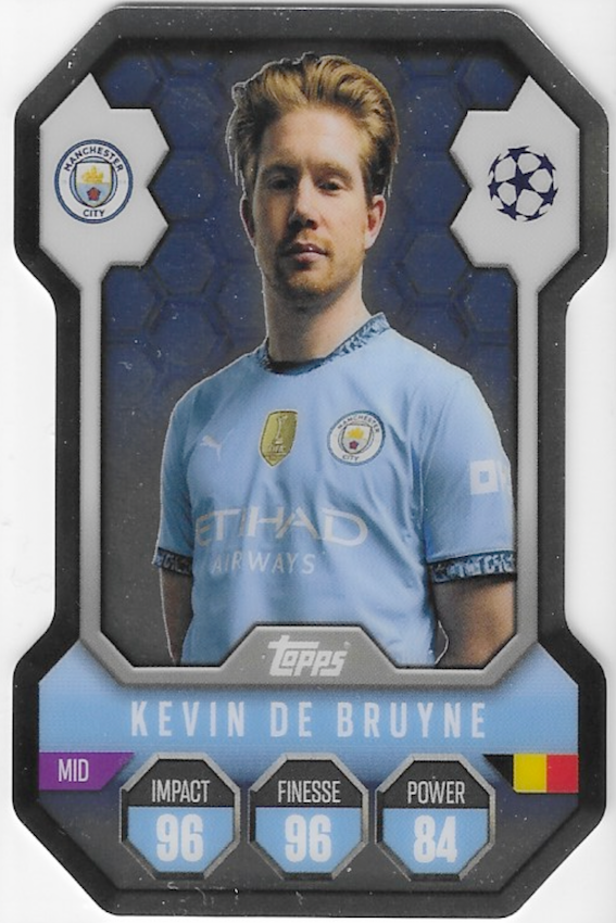 Kevin De Bruyne Chrome Shield Card SH1 - Topps Match Attax 2024/2025