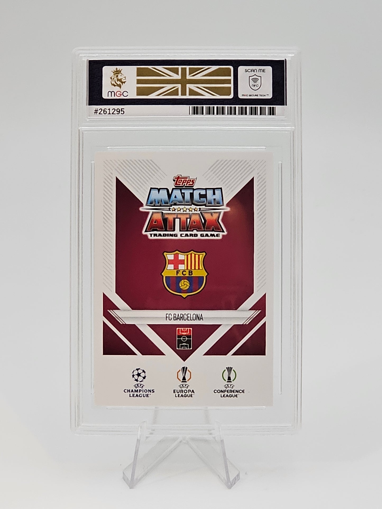 Lamine Yamal Base Card 149 - Topps MATCH ATTAX 2024 2025 - MGC Graded 10 (Majesty Grading Company) 261295 - Back of card