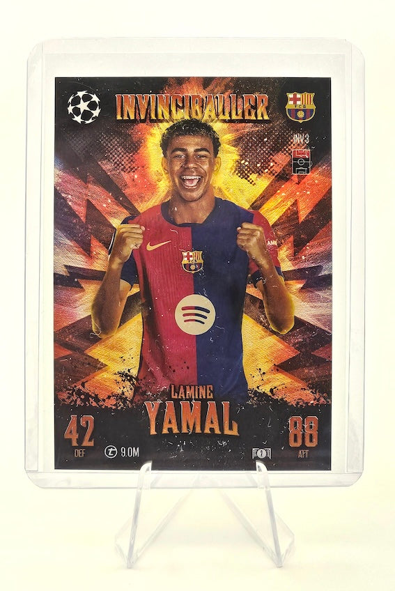 Lamine Yamal Invinciballer Limited Edition Card #INV3 - Topps Match Attax EXTRA 24/25 (2024/2025)